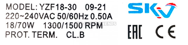 Микродвигатель YZF 18 Вт SKV