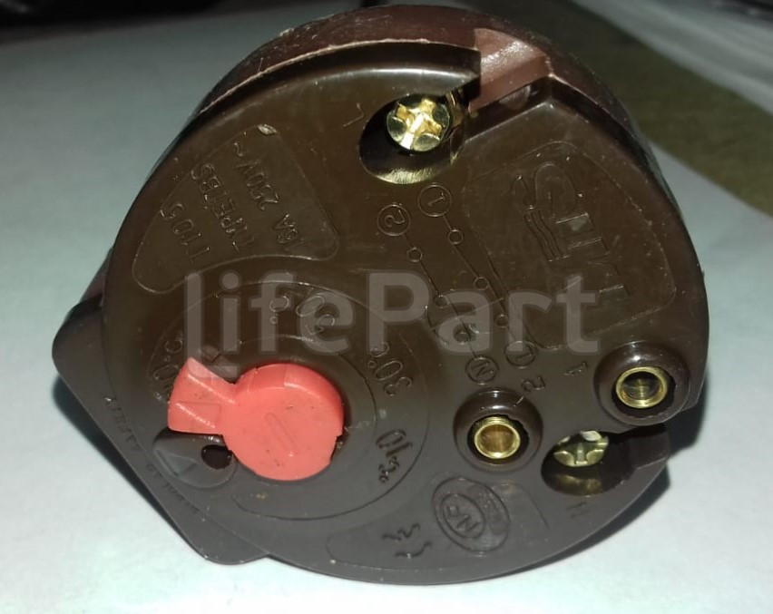 Термостат для водонагревателя MTS, 16A, 250V, 80°C L-270mm красный флажок