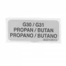 Комплект форсунок G30/29мбар для газовой плиты Bosch 00620129