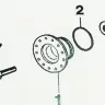 Суппорт Electrolux-Zanussi под 203 подшипник со стороны шкива 4071430971 4071374104 cod099