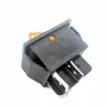 Кнопка биполярная желтого цвета 20A, 4 контакта 250V