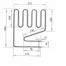 ТЭН для саун HARVIA ZSP255 3000W 280 А 8/3,0 Т 220 контакты под углом
