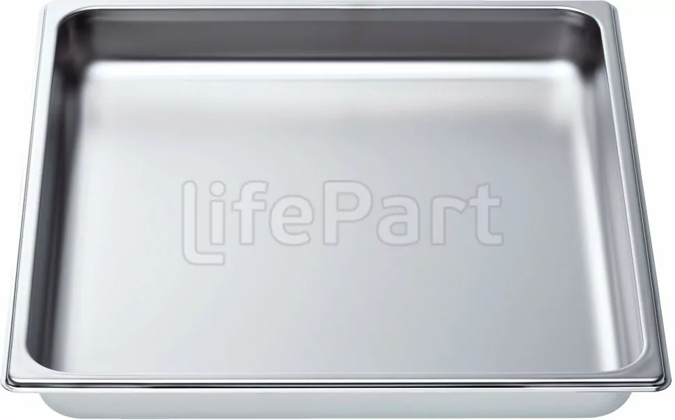Неперфорированный лоток из нержавеющей стали для духовки Bosch 11027159