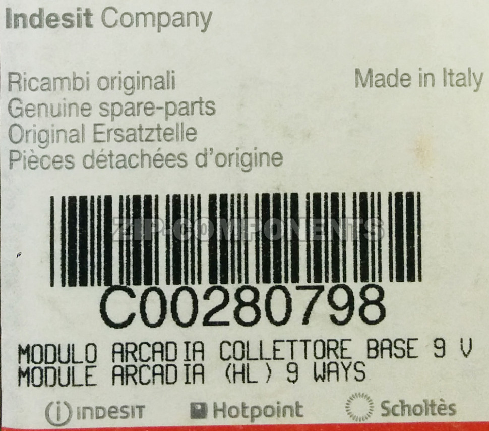 Электронный модуль indesit ARCADIA 280798 зам. 272261