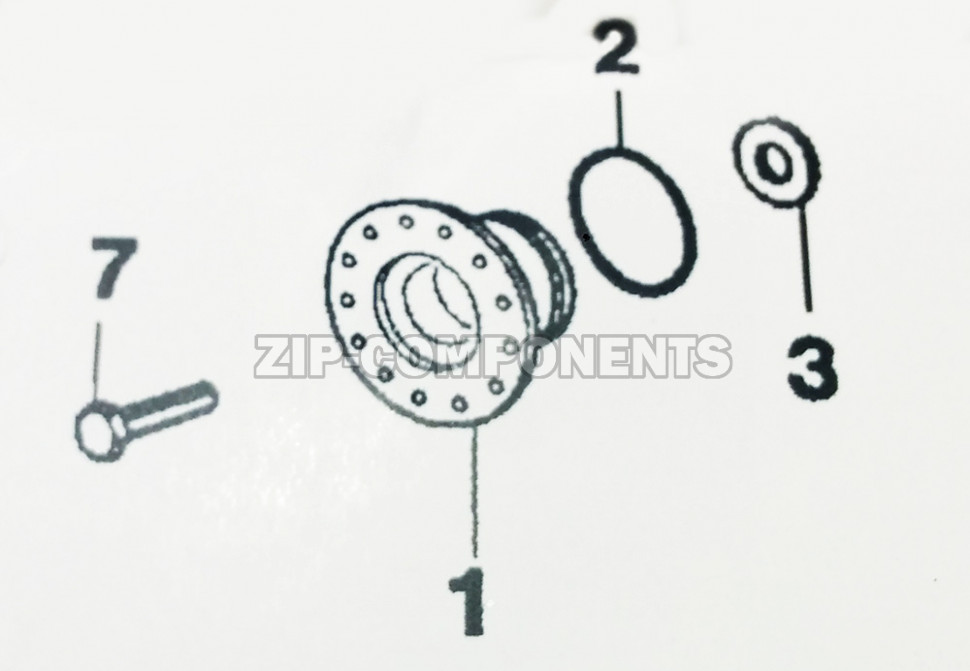 Суппорт под 203 подшипник с противоположной стороны шкива Electrolux Zanussi 4071430963 Оригинал