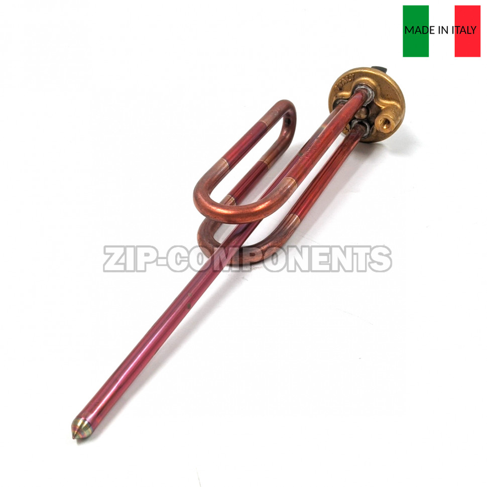 ТЭН Unival для водонагревателя (RCF, 3000W, D48, M6, L260) изогнутый Италия