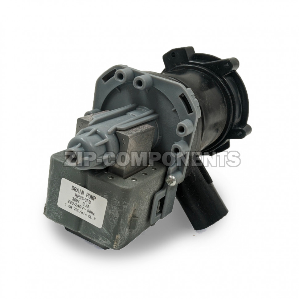 Помпа для стиральной машины 30w с улиткой, клеммы вперед RP25-3FB Bosch 00142370