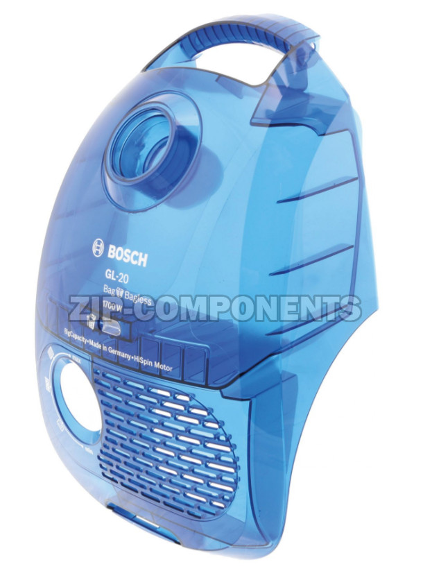 Крышка отсека для пылесборника, голубая/прозрачная Bosch 11010246