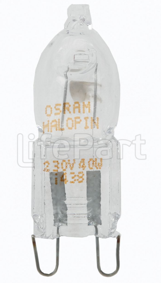 Лампа духовки, 40W, 230/240V, цоколь G9 Bosch 00629745