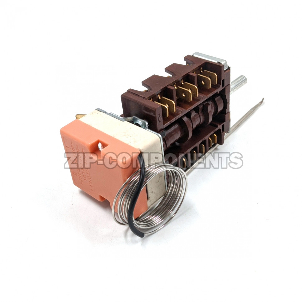 Переключатель духовки 5 позиционный с термостатом в сборе от 0° до 300°c 2 контакта