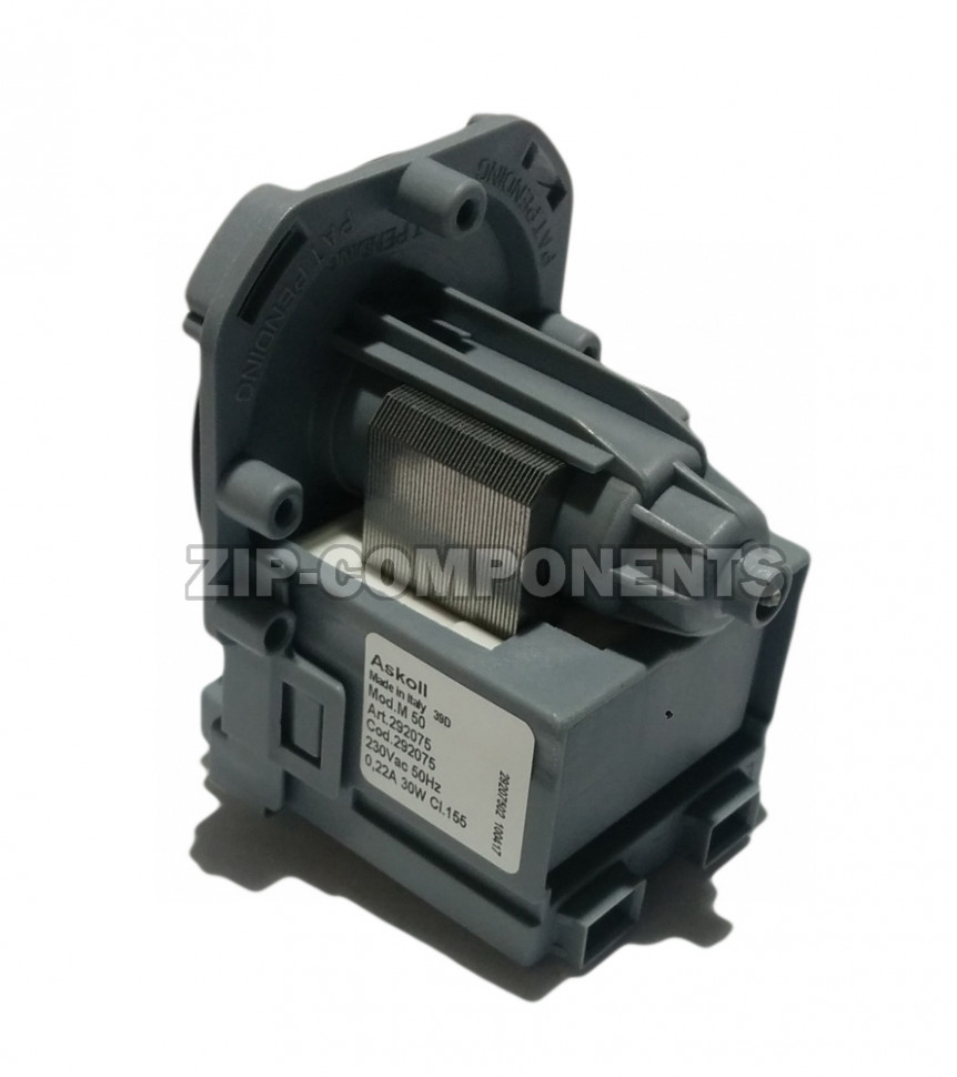 Помпа Askoll 40W на 3 защелках для Bosch MAXX