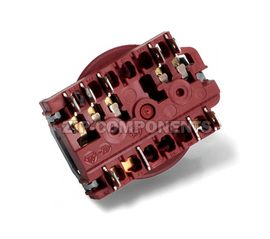 Переключатель духовки 6 позиций шток 23мм плиты Teka 3140109 Gottak 7605110