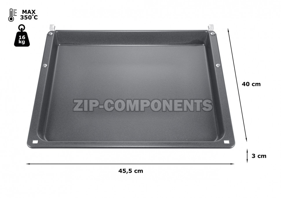Эмалированный противень духовки Bosch 00776525