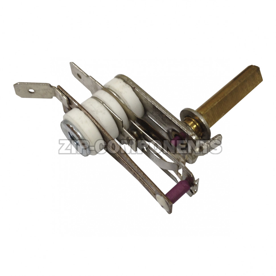 Термостат для обогревателей KST-018 70C 16A/250V, контакты сбоку вниз шток 12мм