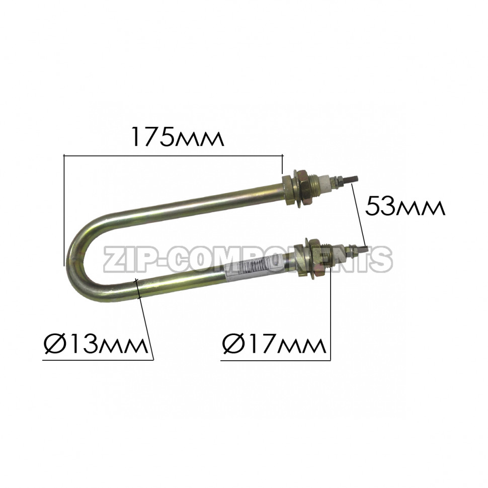 ТЭН для нагрева воды 1,5кВт дуга оцинковка