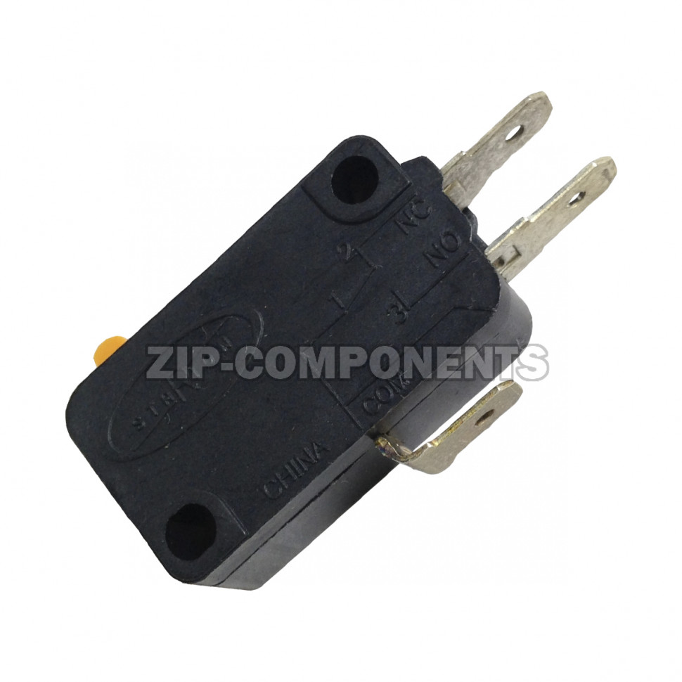 Микропереключатель трехпозиционный 6,3 мм 16A 250 Вт