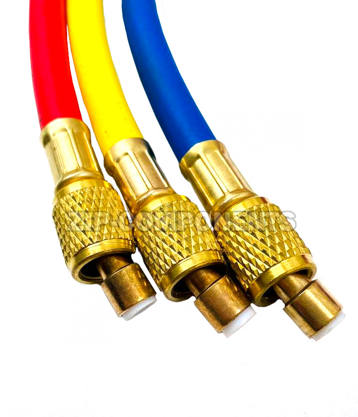 Набор шлангов 3шт 150см, 600PSI (R12, R22, R134) FavorCool Е-360RYB-В