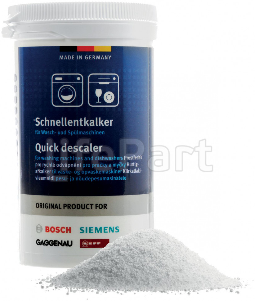 Средство от накипи для стиральных и посудомоечных машин, 250 г Bosch 00311919