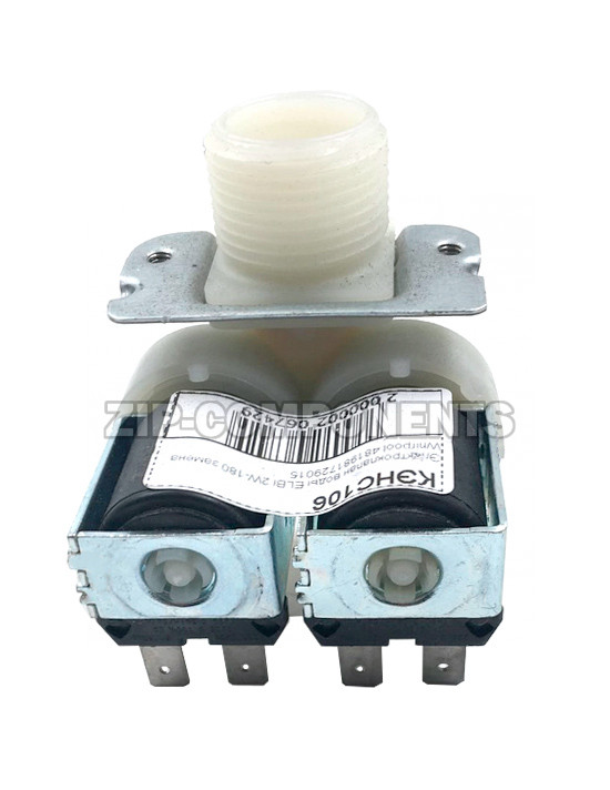 Электроклапан воды СМ ELBI 2W-180 замена Whirpool 481981729015