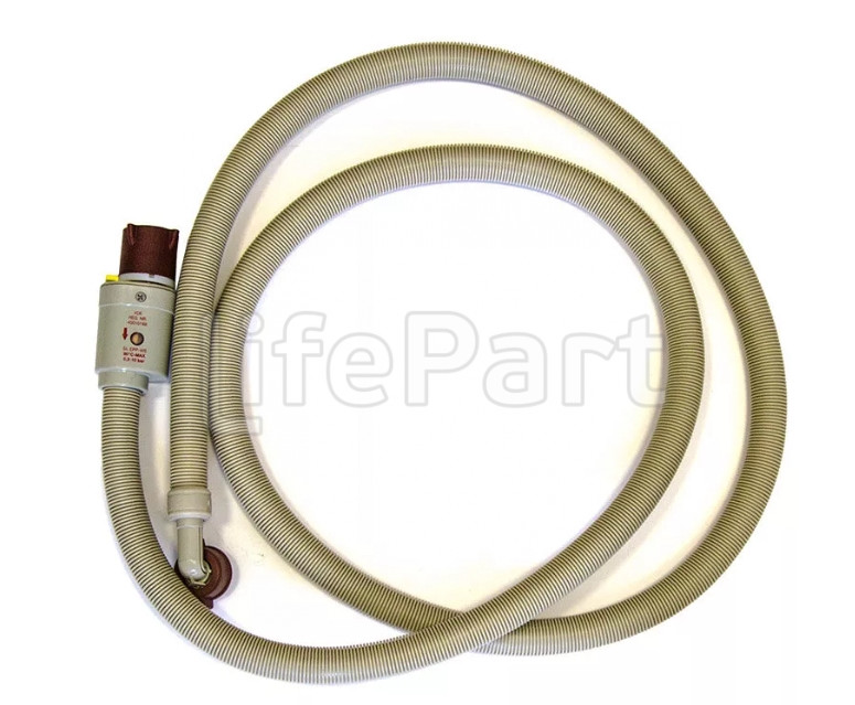 Шланг заливной L=2.5м универсальный с аквастопом (механический) Whirlpool C00385518 484000008795 