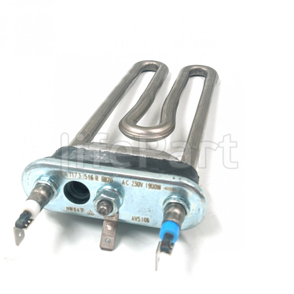 Тэн 1900W IRCA прямой с отверстием под датчик L=180 Ardo 524023901 Indesit 273277