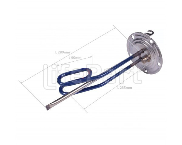 Тэн для водонагревателя ARISTON 1500W 65152106, D-125мм, H-290мм