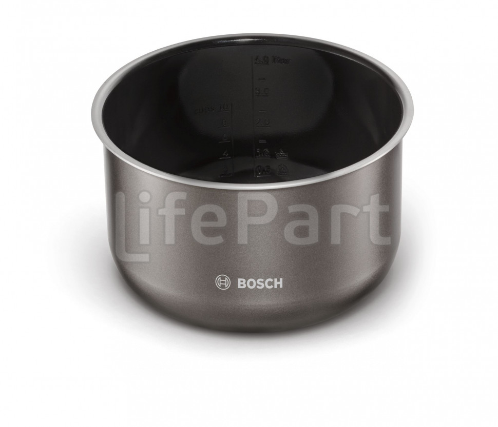 Чаша мультиварки (алюминий) с керамическим покрытием для мультиварки Bosch 00578596