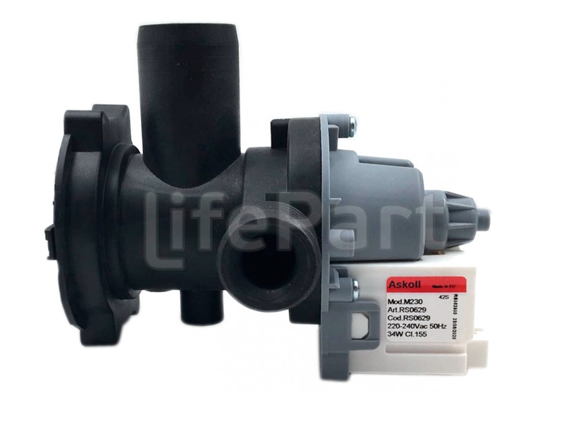 Помпа Askoll 34w с корпусом Indesit 089668 зам.064950, 085617, 050334