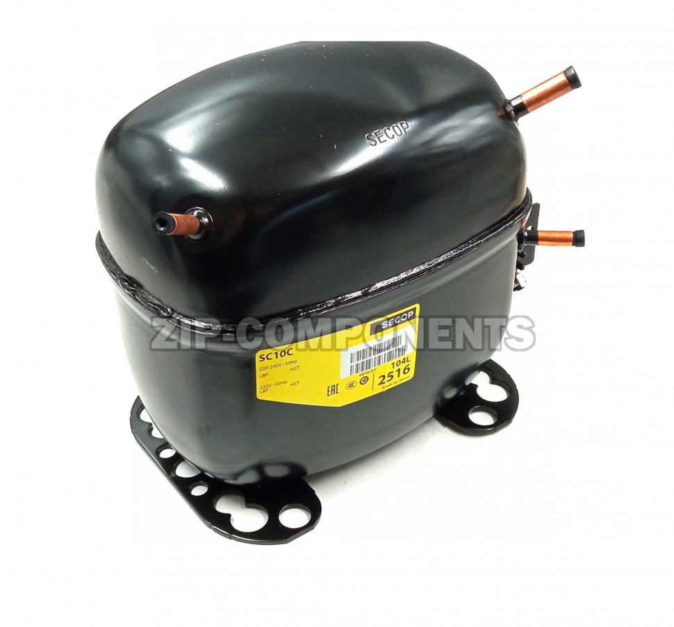 Компрессор низкотемпературный Secop SC 10C (R-22) (W при -23.3° 359Вт) в индивидуальной упаковке