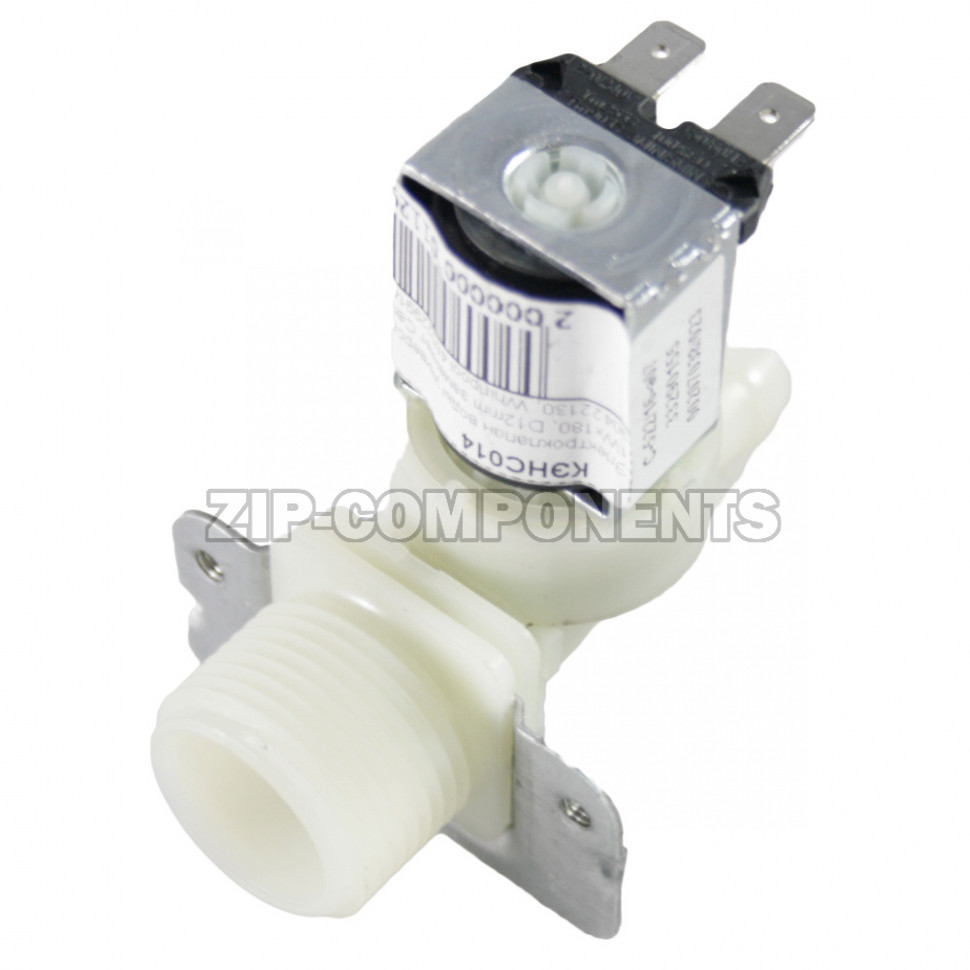 Электроклапан воды универсальный ELBI 1Wx180, D12mm заменяет Candy 90422130, Whirlpool 485229914005