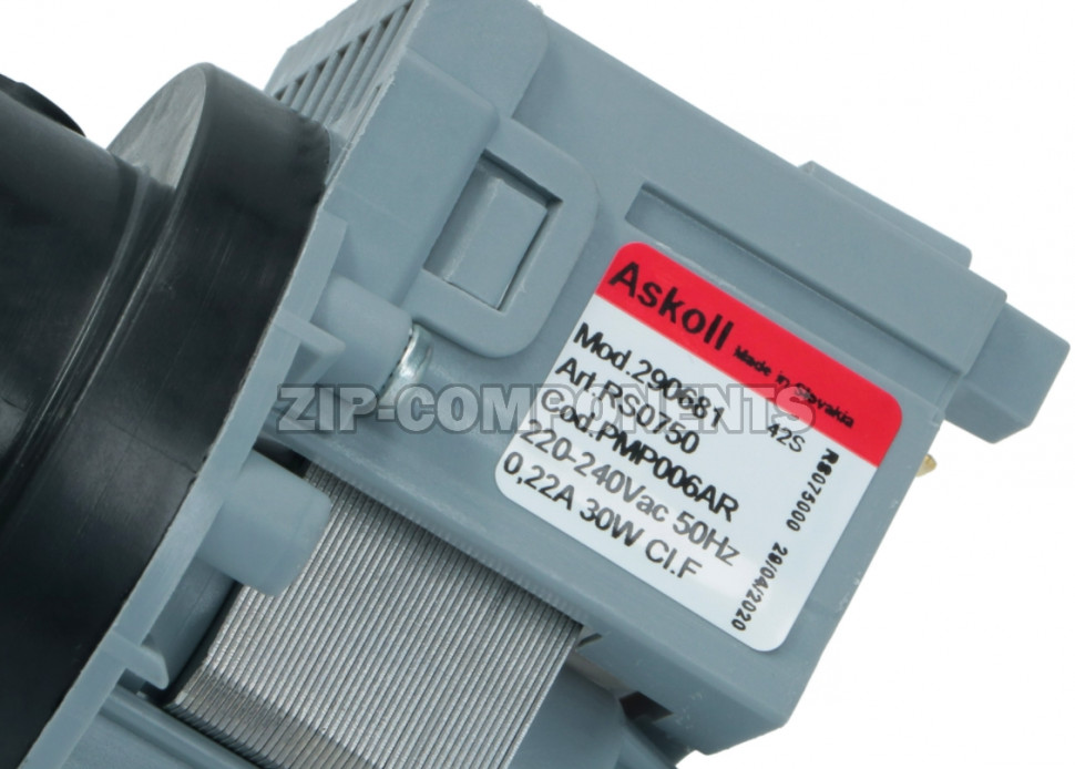 Помпа Askoll 30w с корпусом Indesit 089668 зам.064950, 085617, 050334