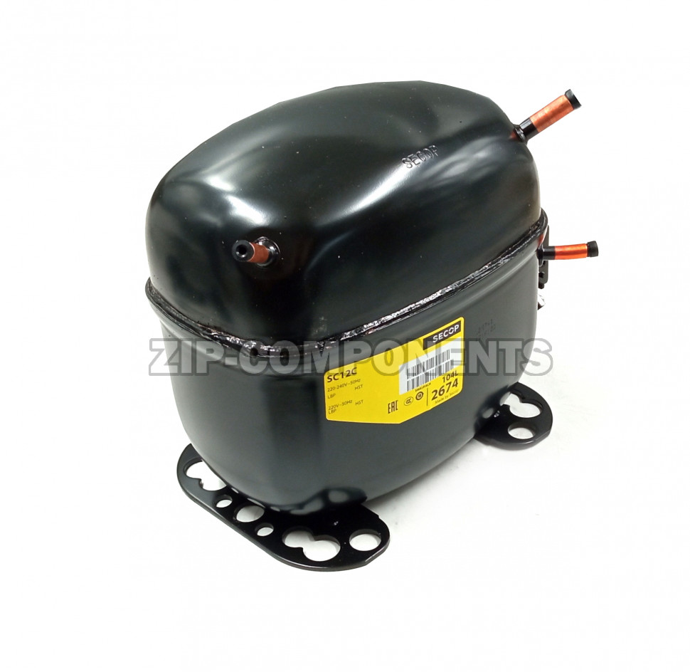 Компрессор низкотемпературный Secop SC 12C (R-22) (W при -23.3° 458Вт) в индивидуальной упаковке