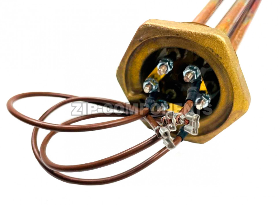 Блок-ТЭН G2 - 6000W/380V, медь, L=480мм, с трубкой 3401005