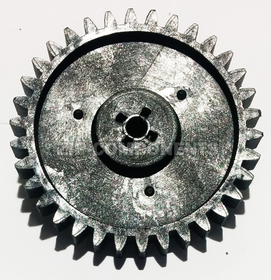 Шестерня мясорубки Ротор, черная, D=72mm, H=25, пр.зубья 34 (квадрат 8mm