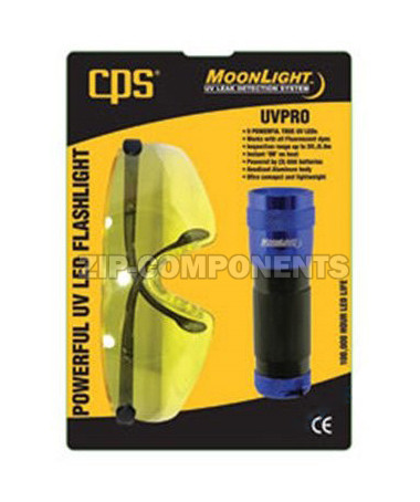 Набор для поиска утечек, фонарик + очки UvPro Cps