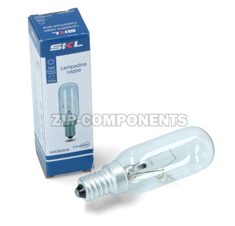 Лампа освещения для вытяжек E14 40W SKL универсальная