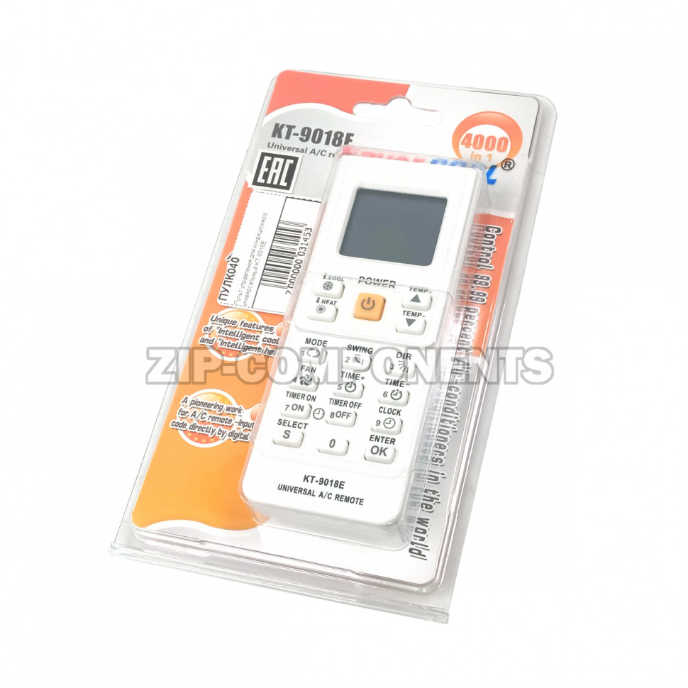 Пульт управления для кондиционера универсальный KT-9018E