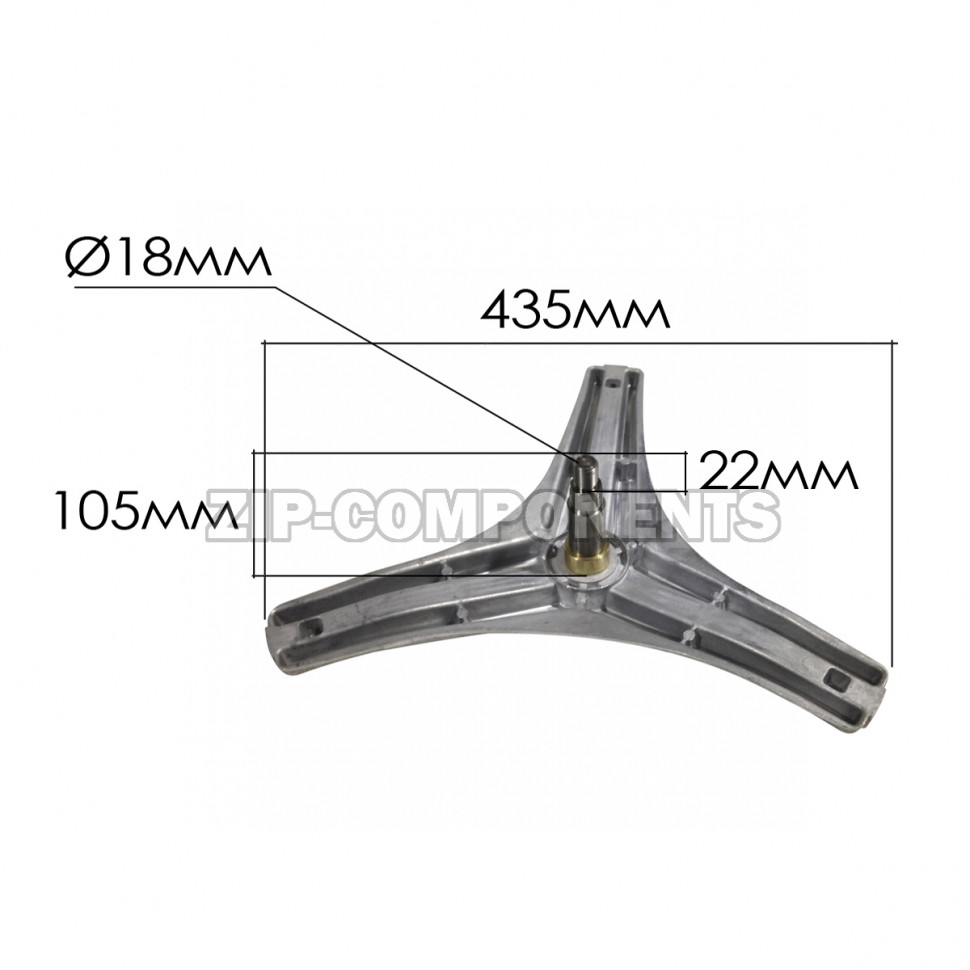 Крестовина барабана стиральной машины LG 4434ER1007A под гайку