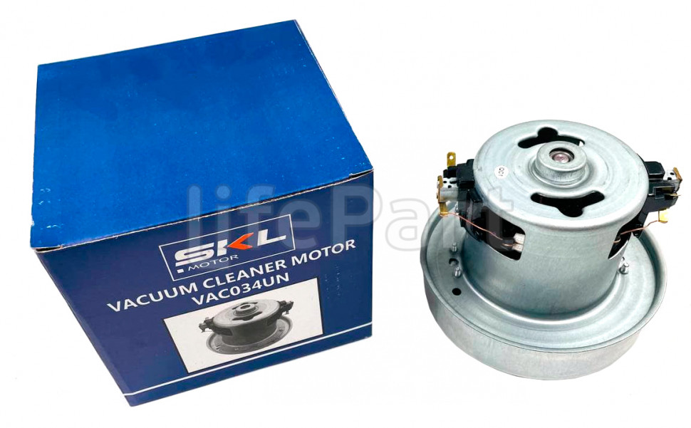 Мотор пылесоса SKL 1400 W, H=122 mm, h=48mm, D=130/80mm