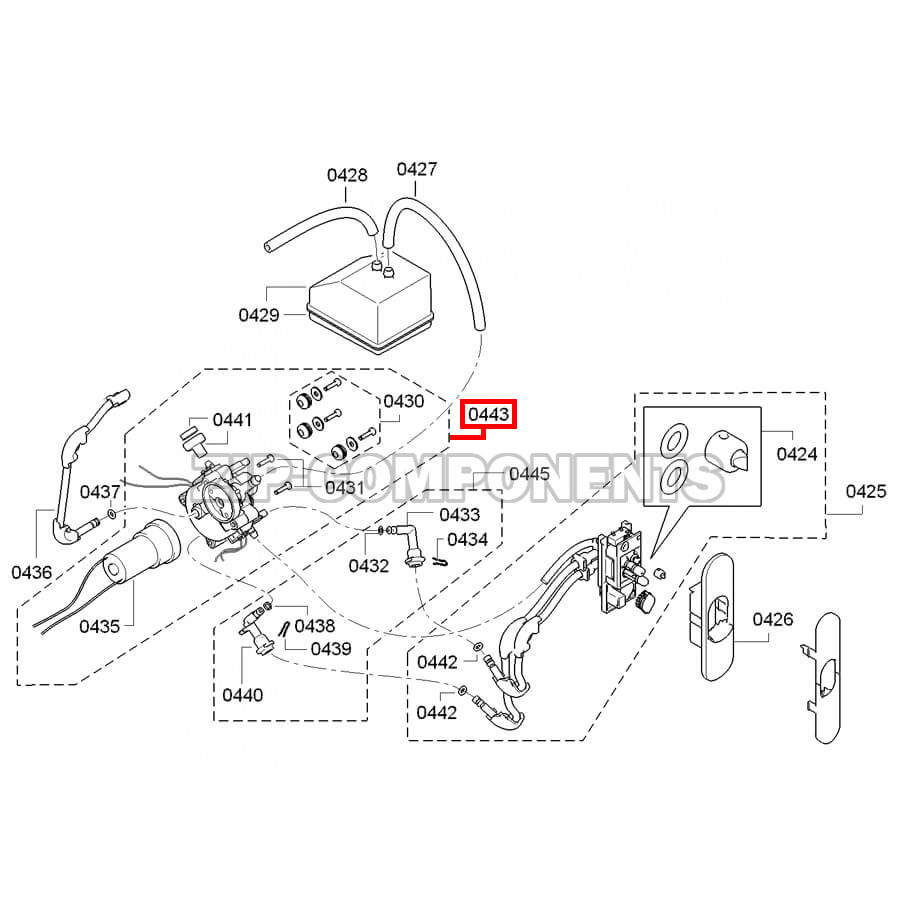 Клапан керамический кофемашины Bosch 00654842
