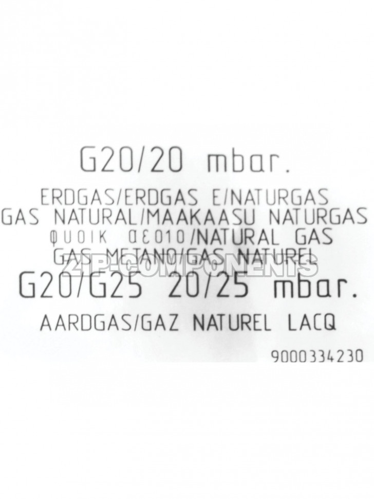 Комплект форсунок G20/20 мбар для газовой плиты Bosch 00635827