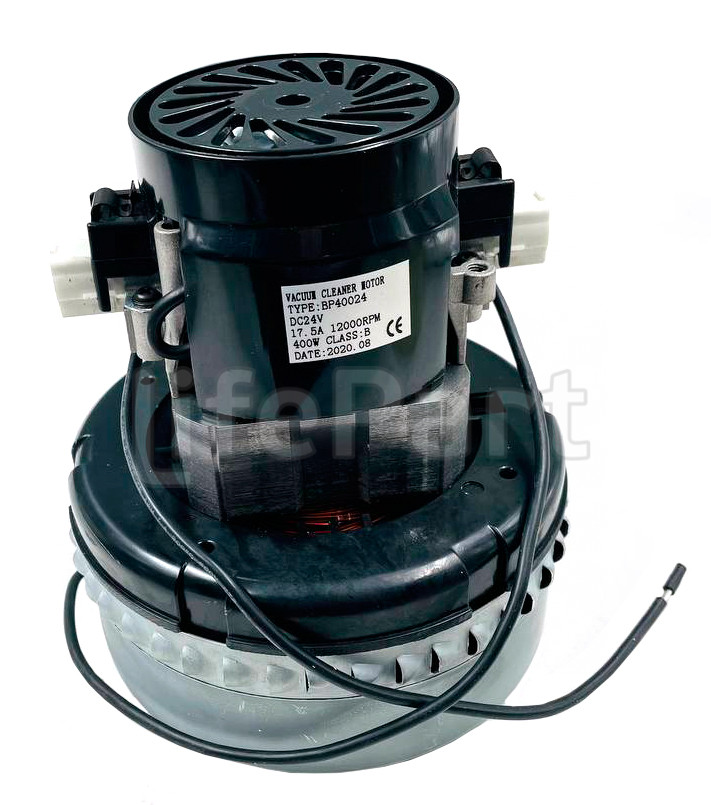 Мотор пылесоса моющий 400W, 24V, H=170mm, D=148mm аналог Ametek 11ME15