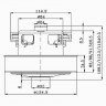 Мотор пылесоса VAC030UN/HD Samsung 1400W, H=112мм D=134,5мм h=35мм