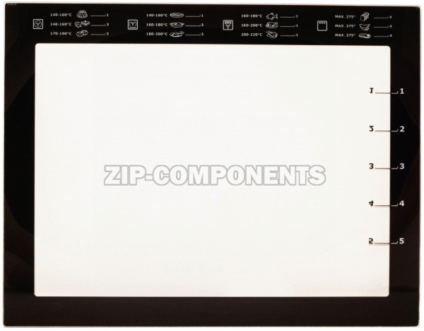 Внутреннее стекло двери духовки Electrolux 3876286018