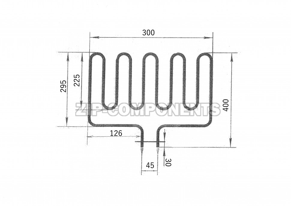 ТЭН для саун HARVIA ZSK-710 2500W 280 А 8/2,5 Т 220