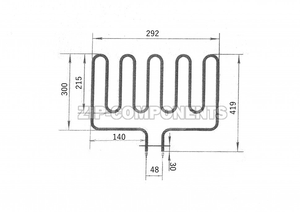 ТЭН для саун HARVIA ZSK-720 3000W 280 А 10/3,0 Т 220