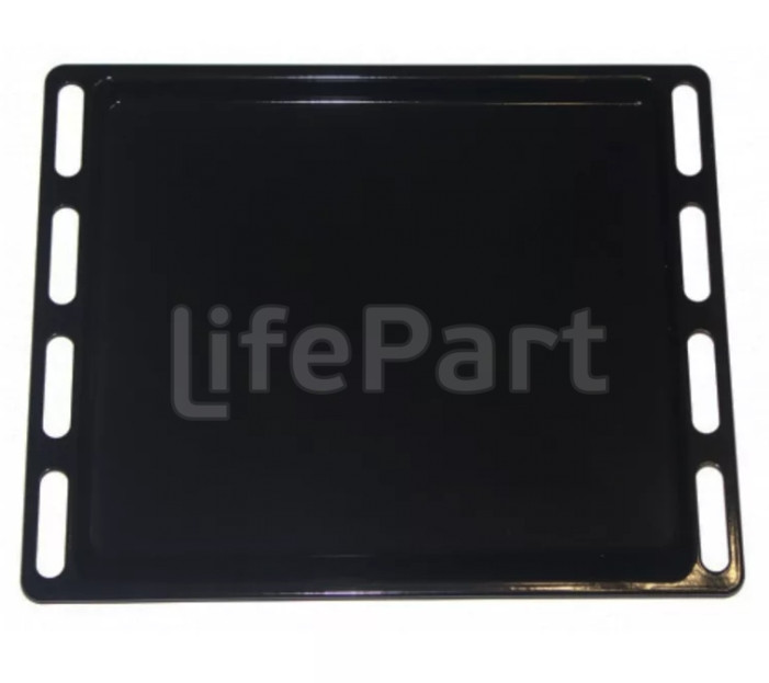 Противень 370x393x20 эмаль духовки Indesit C00102604