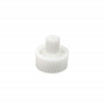 Шестерня мясорубки Moulinex HV2/HV4 белая (D-42/17мм, H-39/19мм, зуб-50 косые, 11-прямые)