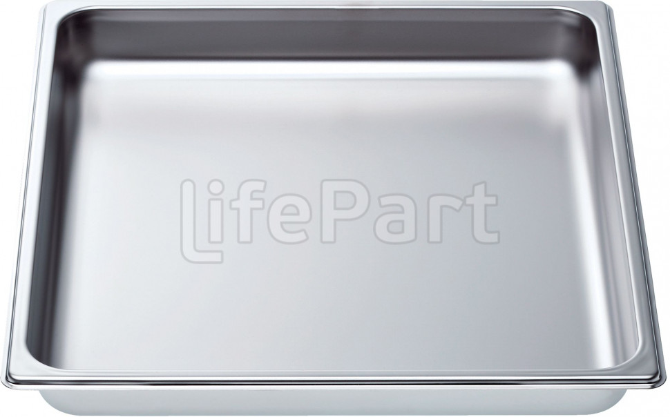 Неперфорированный лоток из нержавеющей стали для духовки Bosch 11027159