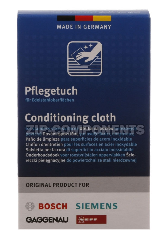 Салфетки для ухода за поверхностями из нержавеющей стали, оригинал Bosch 00312007